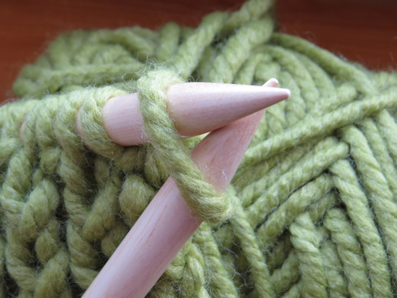 Moss green, on the needles